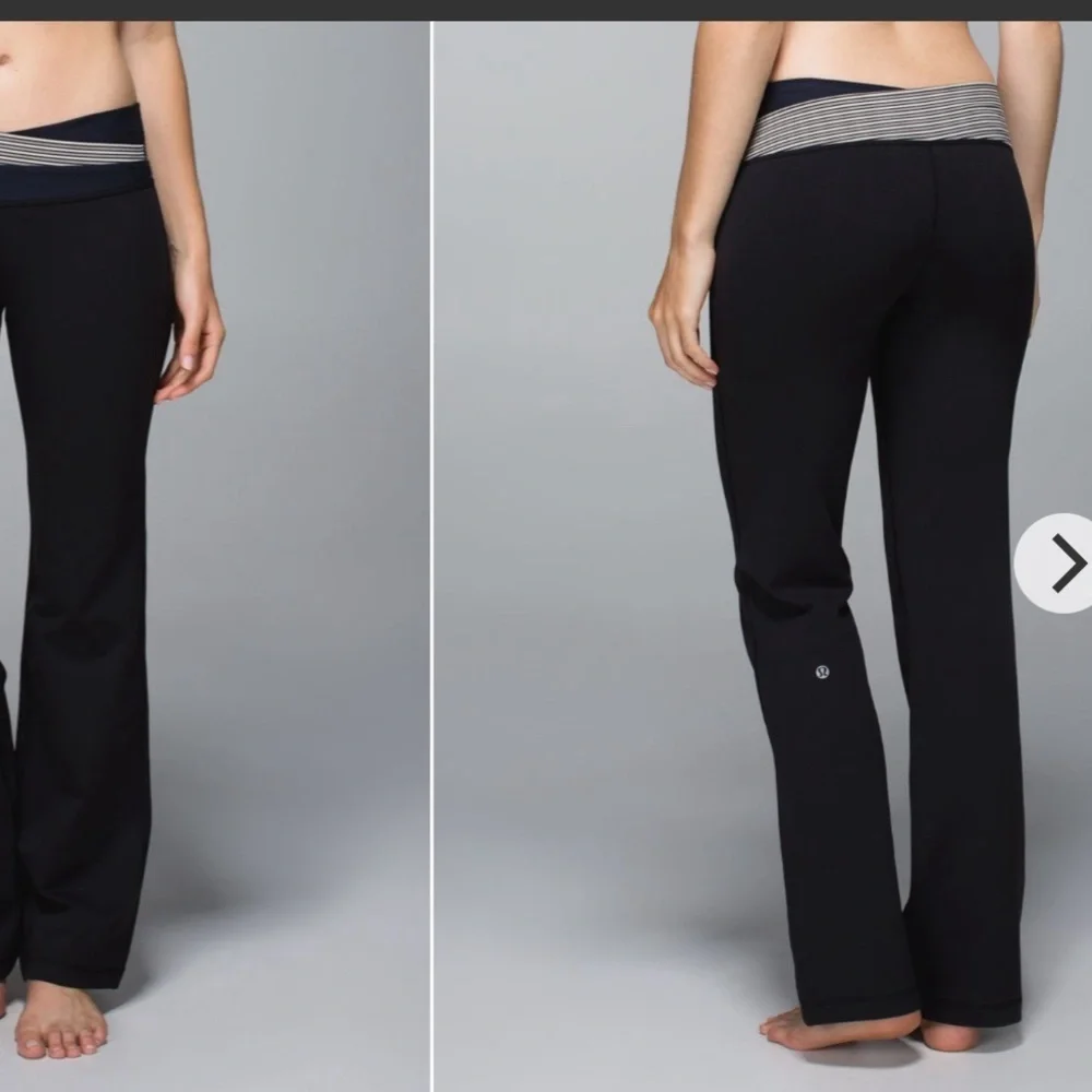 Lululemon Astro Pant Full-On Luon black size 10 gym yoga running